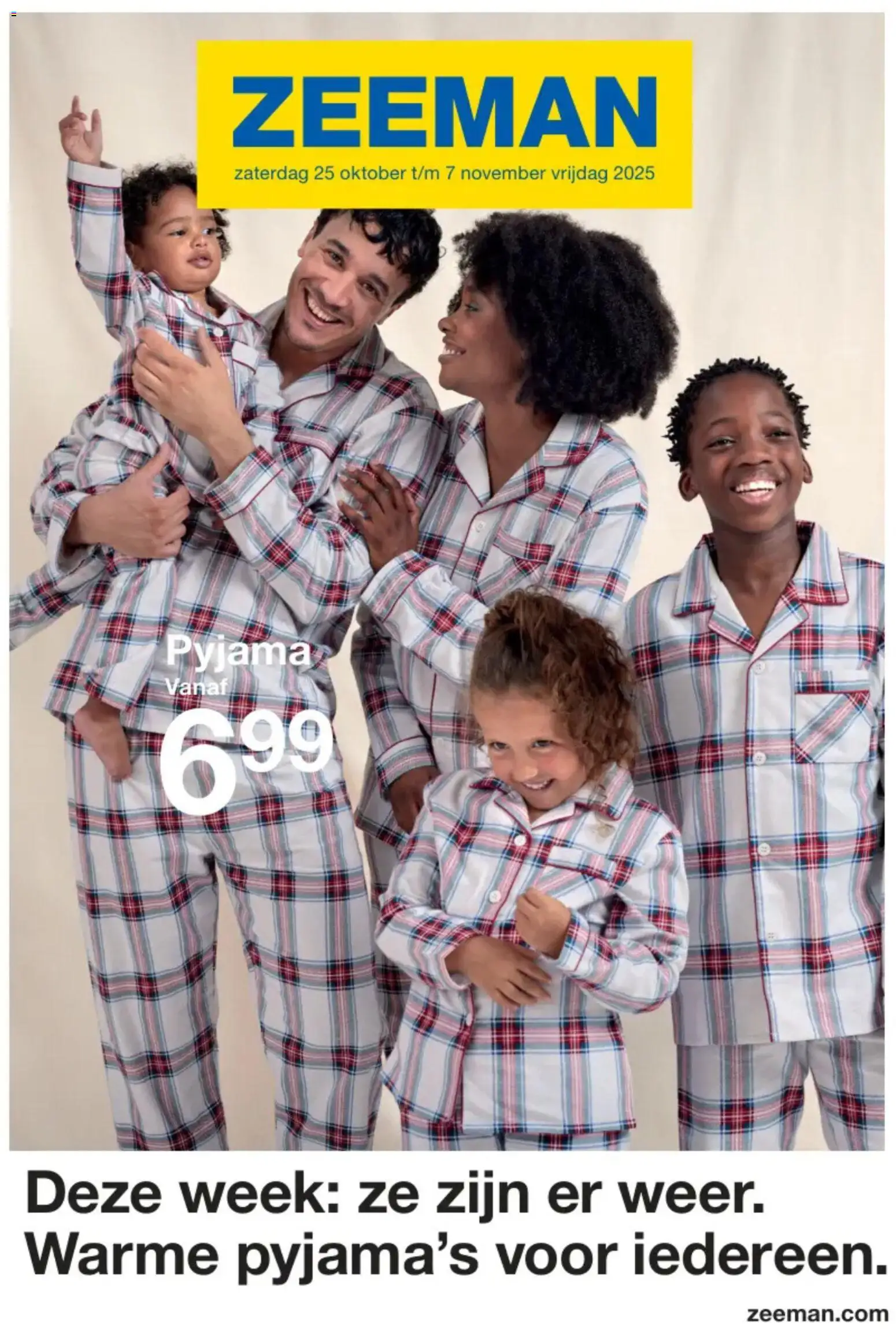 Voorbeeld van Folder van winkel Zeeman geldig vanaf 25/10/2025 - Pyjama