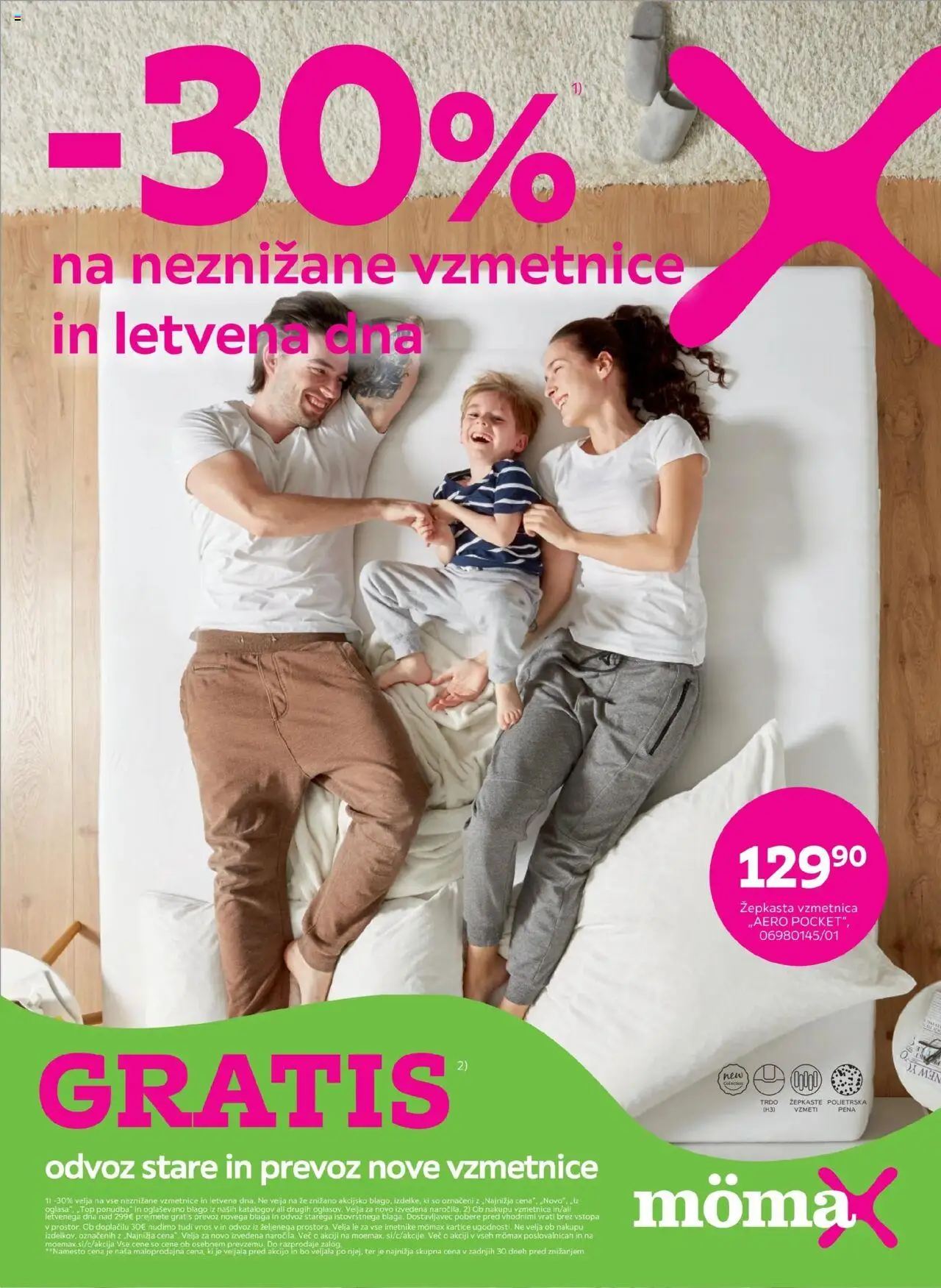 Mömax Katalog -30% na neznižane vzmetnice in letvena dna od 18.08.2025 - aktualna ponudba - stran 1