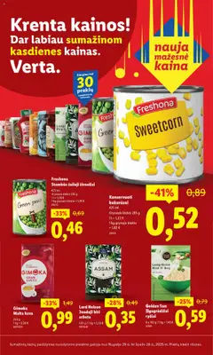 LIDL parduotuvės leidinio Leidinys - Krenta Kainos galiojančio nuo 2025.09.29 peržiūra