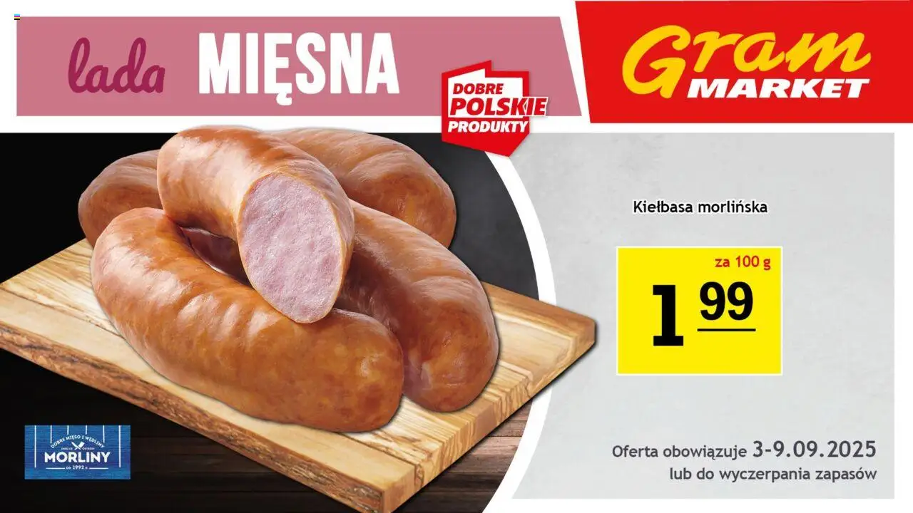 Gram Market Lada Mięsna od 05.09.2025 - Nowa Gazetka - Numer strony 1
