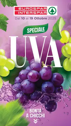 Anteprima dell'opuscolo Volantino Uva dal negozio Eurospar valido da 10/10/2025