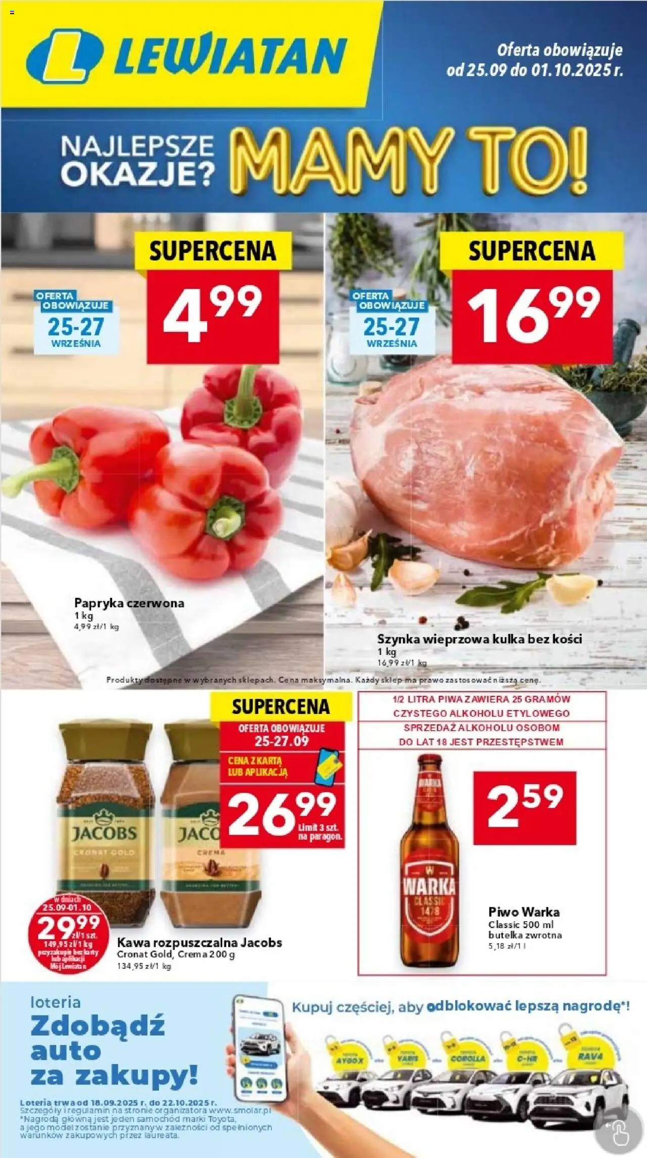 Lewiatan gazetka od 25.09.2025 - Promocje "Katowice" - Numer strony 1