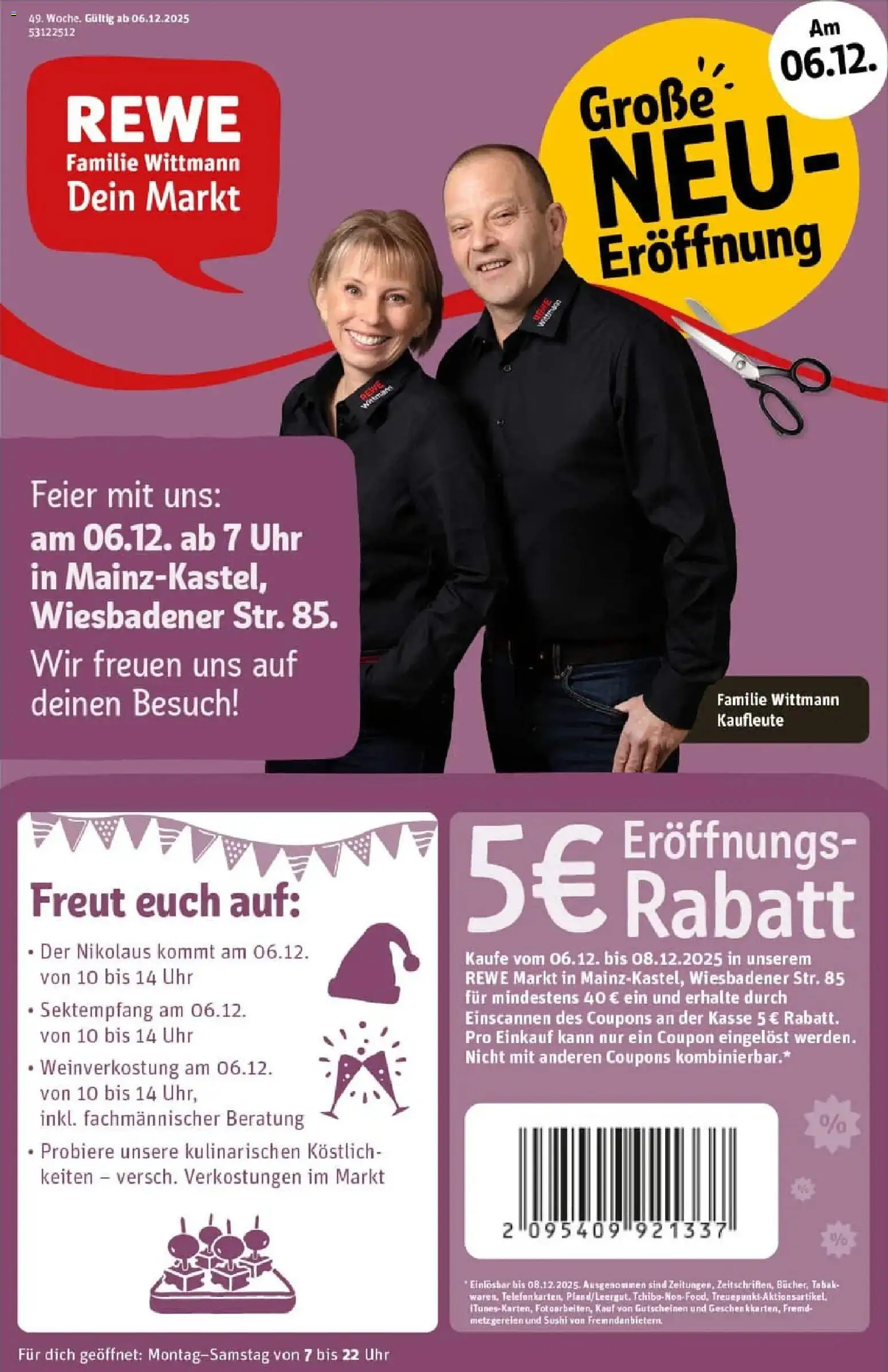 Vorschau von dem Prospekt des Geschäftes Rewe, gültig ab dem 01.12.2025