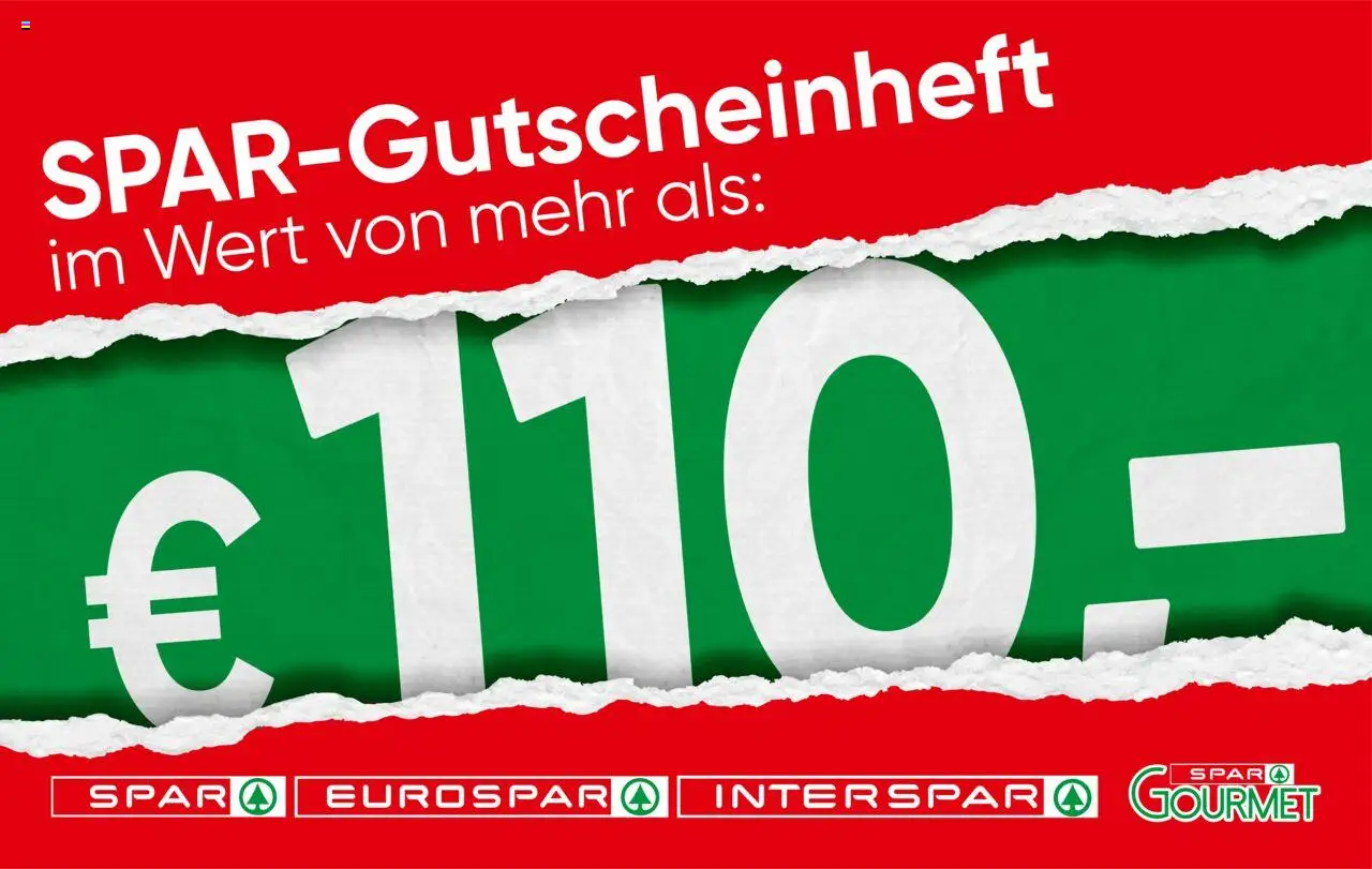  SPAR Flugblatt 21.08.2025 - Prospekt "Wien Gutscheinheft " - Seite 1