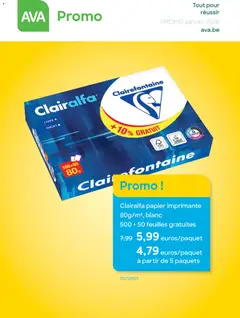 Prévisualisation de Publicité du magasin AVA formulaire valide 01/01/2026