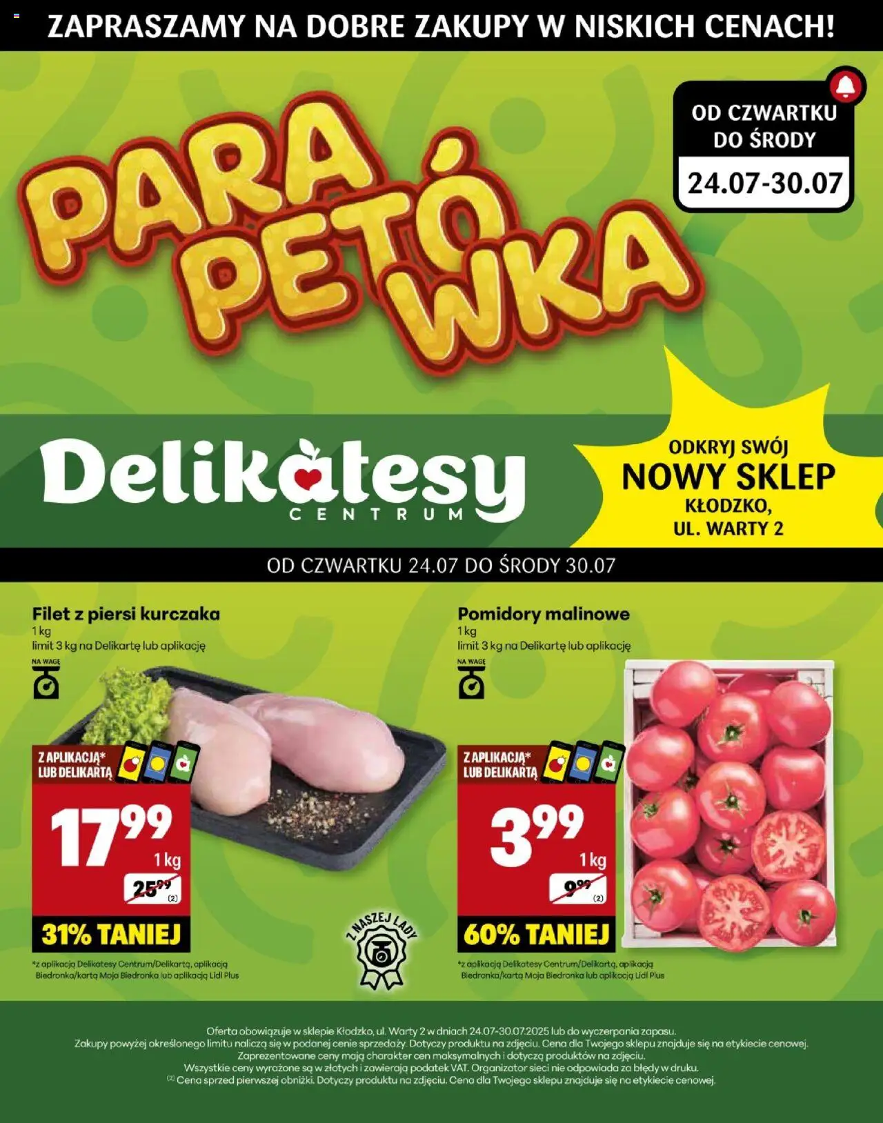 Delikatesy Centrum gazetka 24.07.2025 - Nowa gazetka promocyjna - Numer strony 1
