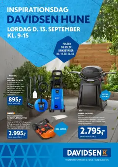 Eksempel på tilbudsavis Inspirationsdag Hune fra butik Davidsen gyldig fra 13/09/2025