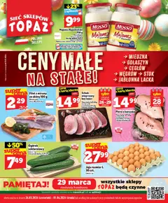 Pogląd gazetki "Topaz gazetka - Ceny małe na stałe" ze sklepu Topaz ważnej od 26.03.2026