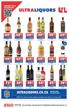 Preview of Ultra Liquors flyer valid from 01/01/2026