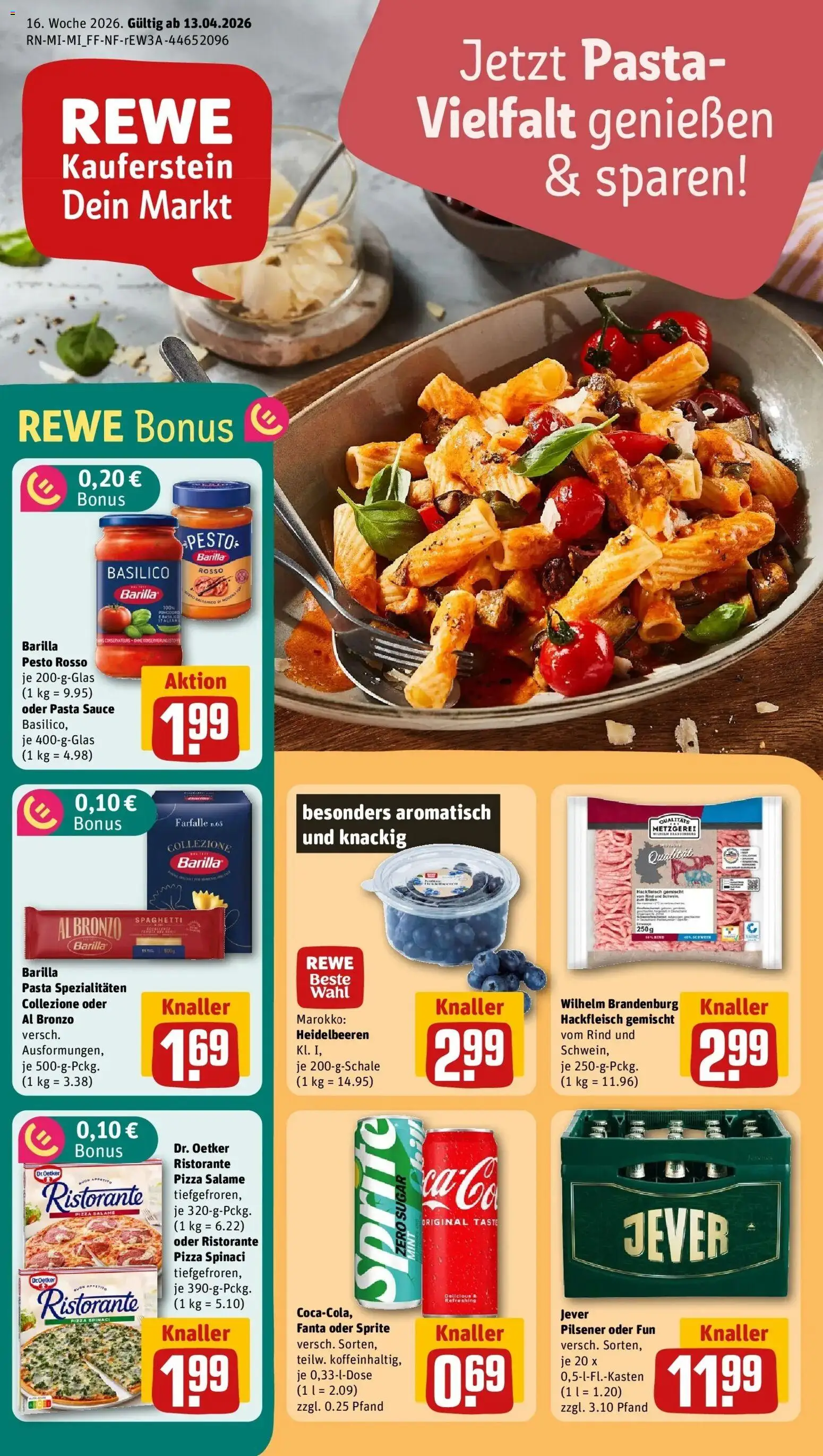 Vorschau von dem Prospekt des Geschäftes Rewe, gültig ab dem 12.04.2026