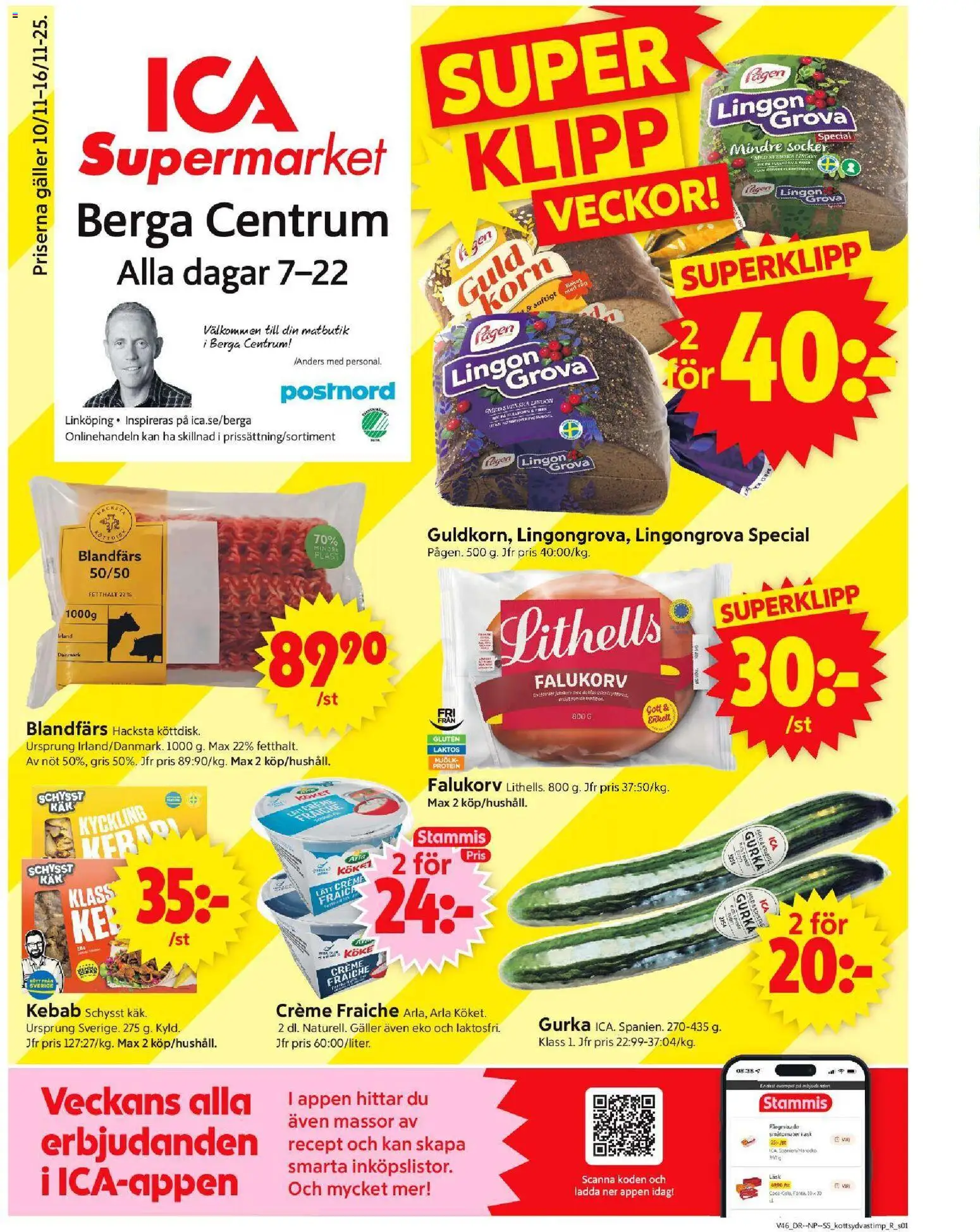 Förhandsgranska reklamblad Linköping från butik ICA Supermarket gäller från 10/11/2025