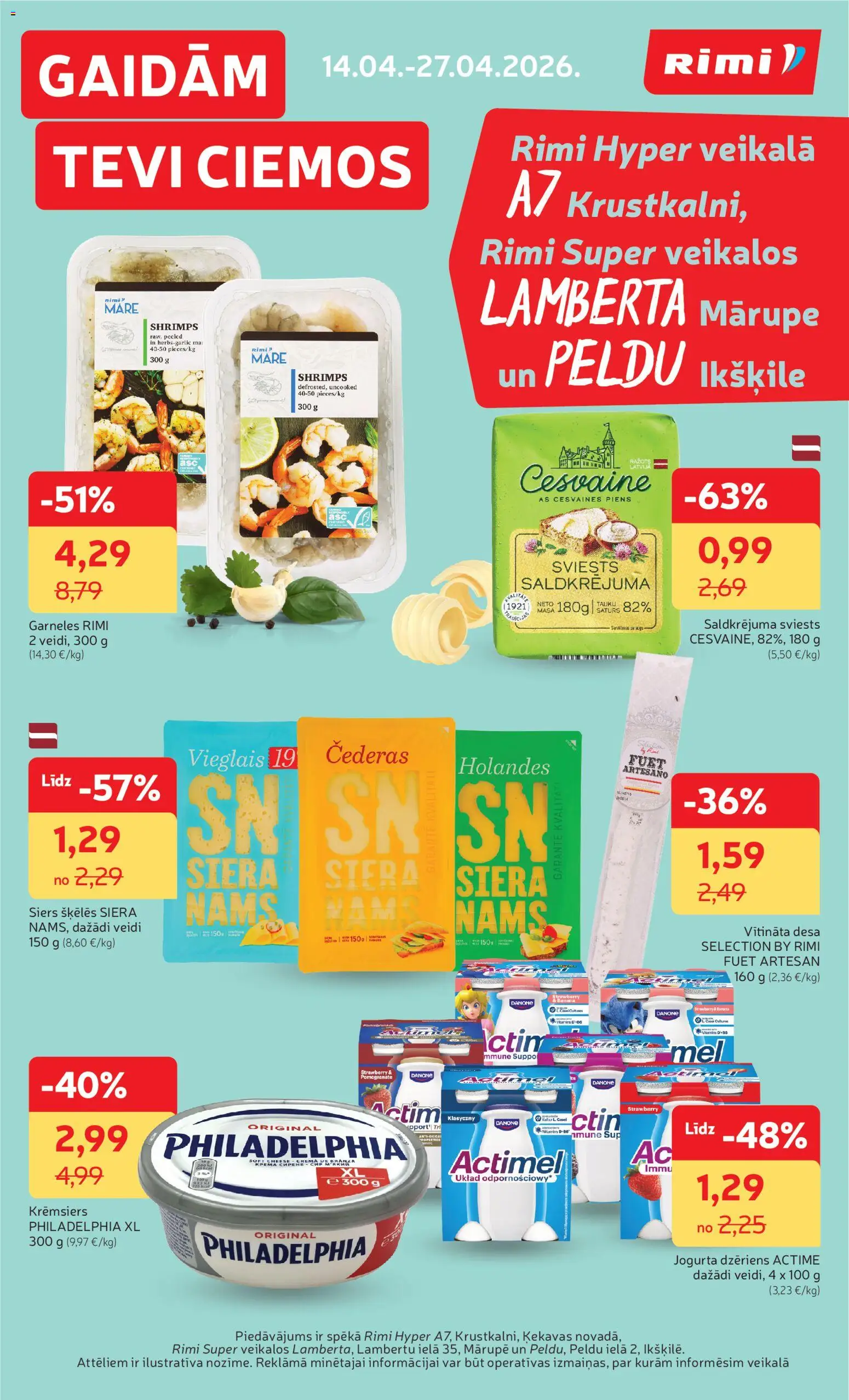 Skatīt Rimi akciju bukletu, derīgs no 14.04.2026.