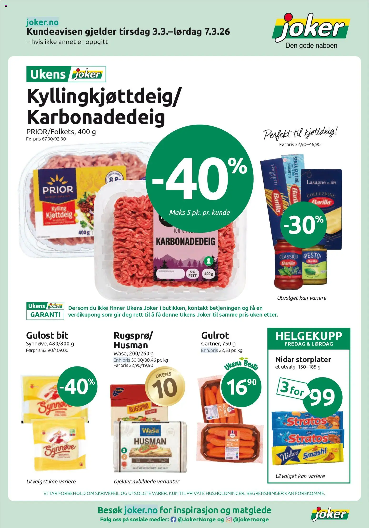 Forhåndsvis Joker kundeavis fra butikk Joker gyldig fra 03/03/2026