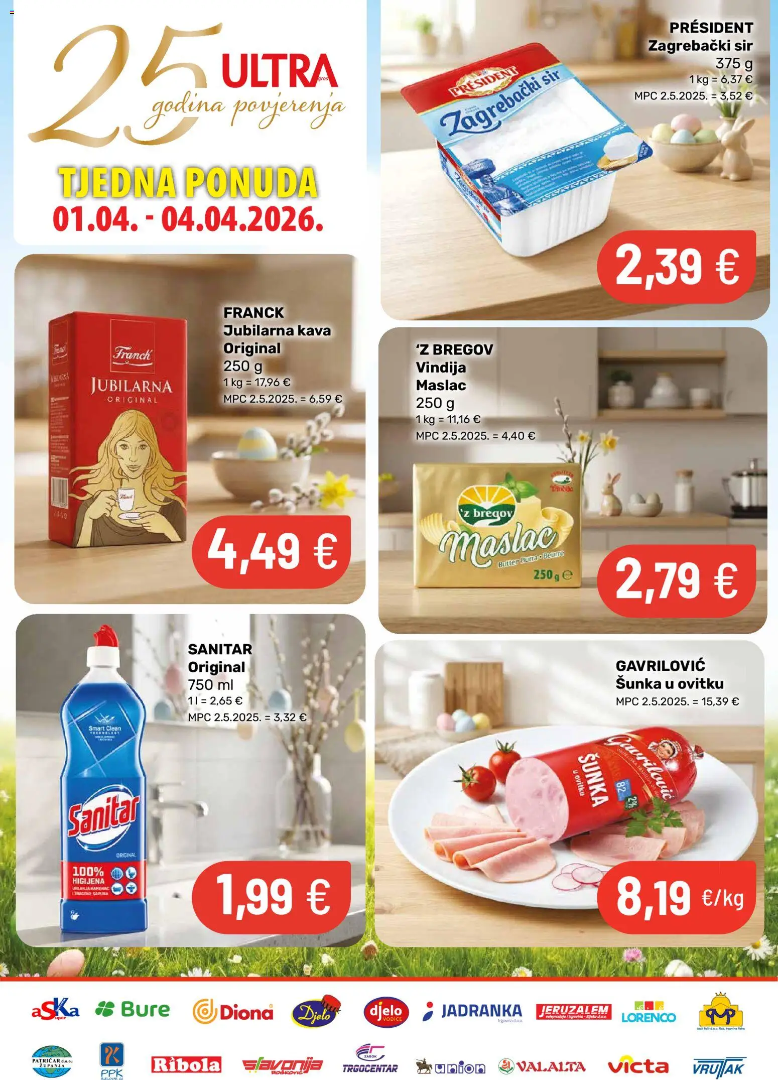 Pregled letka Tjedna Ponuda Ultra Gros trgovine Ultra Gros vrijedi od 01.04.2026