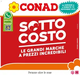 Anteprima dell'opuscolo Sottocosto dal negozio Conad valido da 05/11/2025