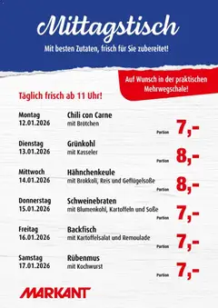 Vorschau von dem Prospekt des Geschäftes Markant, gültig ab dem 12.01.2026