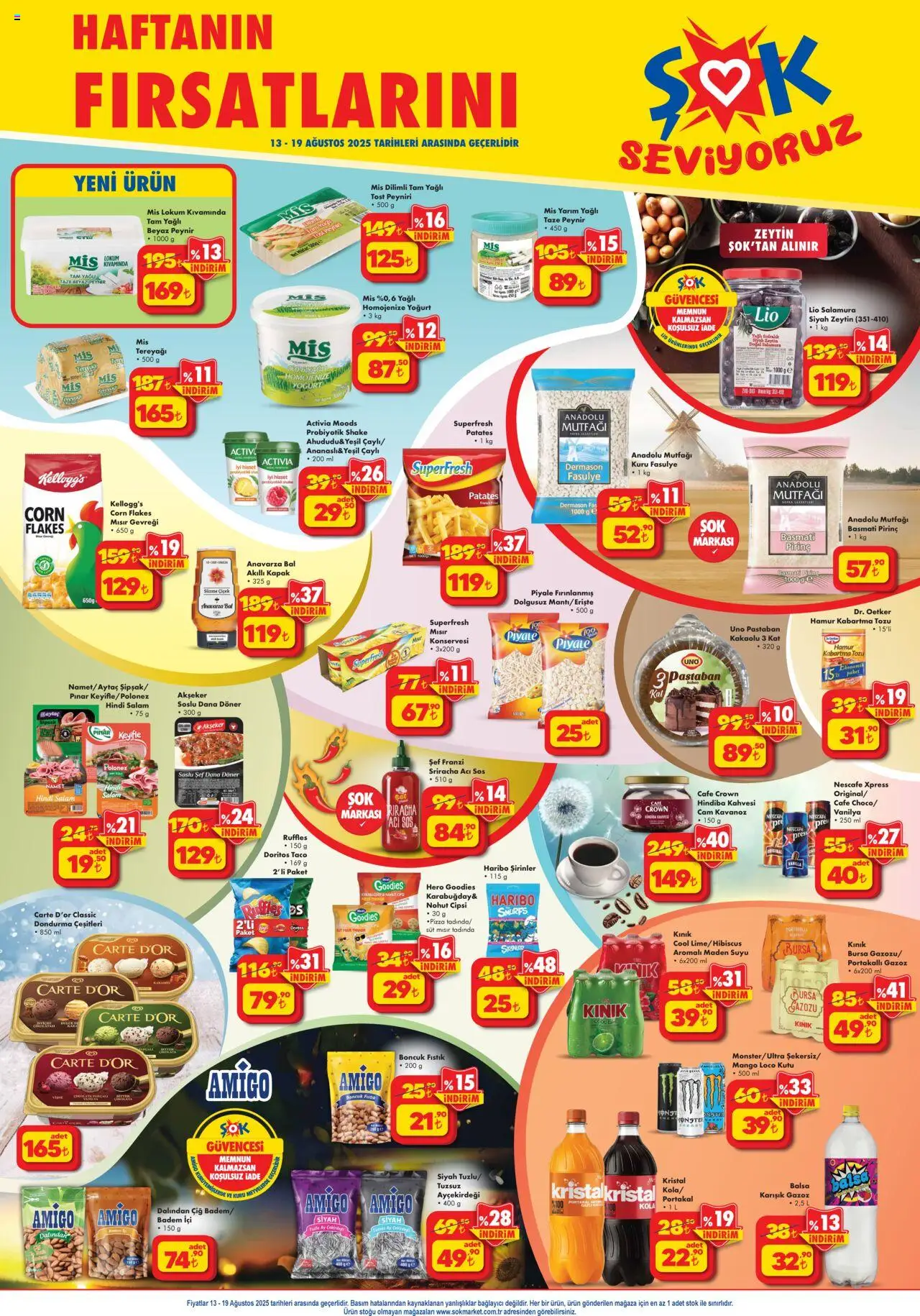 Şok Market katalog 13 Ağustos 2025 - Aktüel ürünler - Sayfa numarası 1