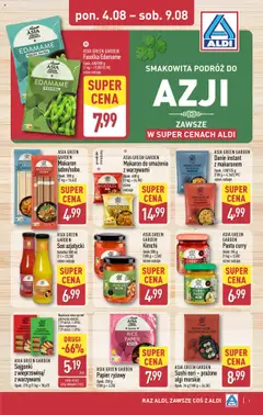 Pogląd gazetki "Tydzień Azji" ze sklepu Aldi ważnej od 04.08.2025