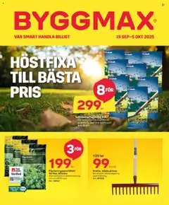 Förhandsgranska reklamblad Aktuella reklamblad ByggMax från butik ByggMax gäller från 19/09/2025