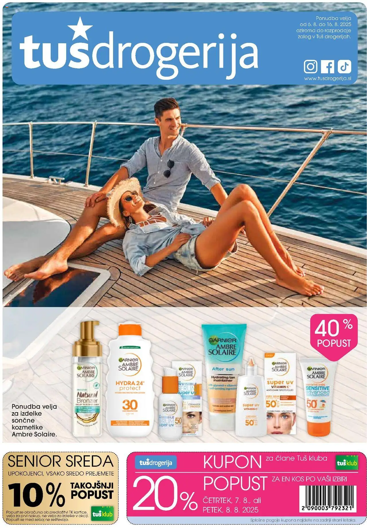 Tuš drogerija Katalog od 06.08.2025 - aktualna ponudba - stran 1