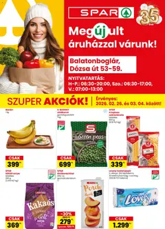 Spar - Balatonboglár üzlet megújulás megtekintése, amely érvényes 2026.02.26.-től