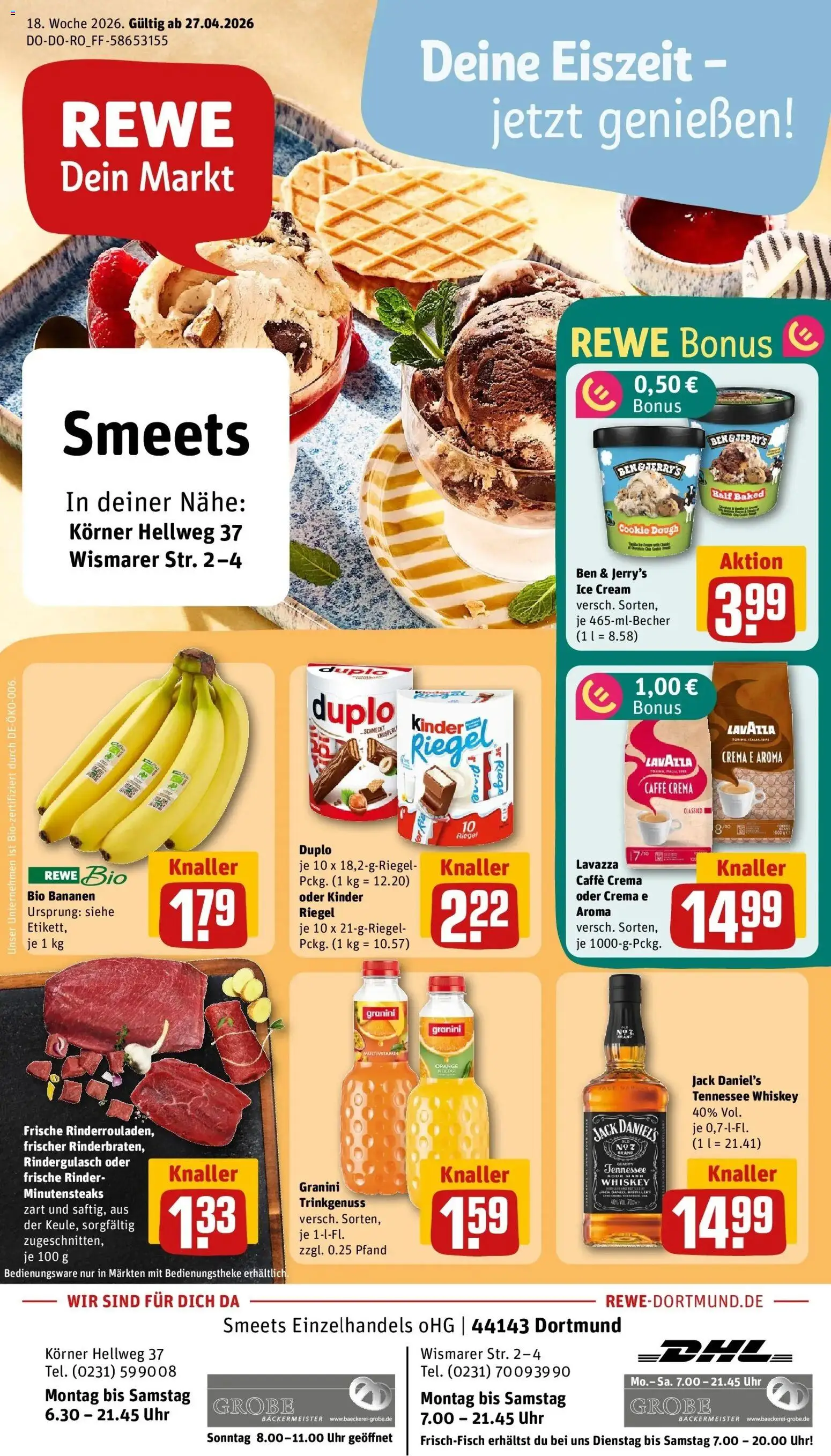 Vorschau von dem Prospekt des Geschäftes Rewe, gültig ab dem 27.04.2026