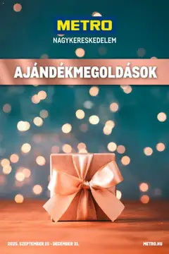 Metro - Ajándékmegoldások megtekintése, amely érvényes 2025.09.15.-től