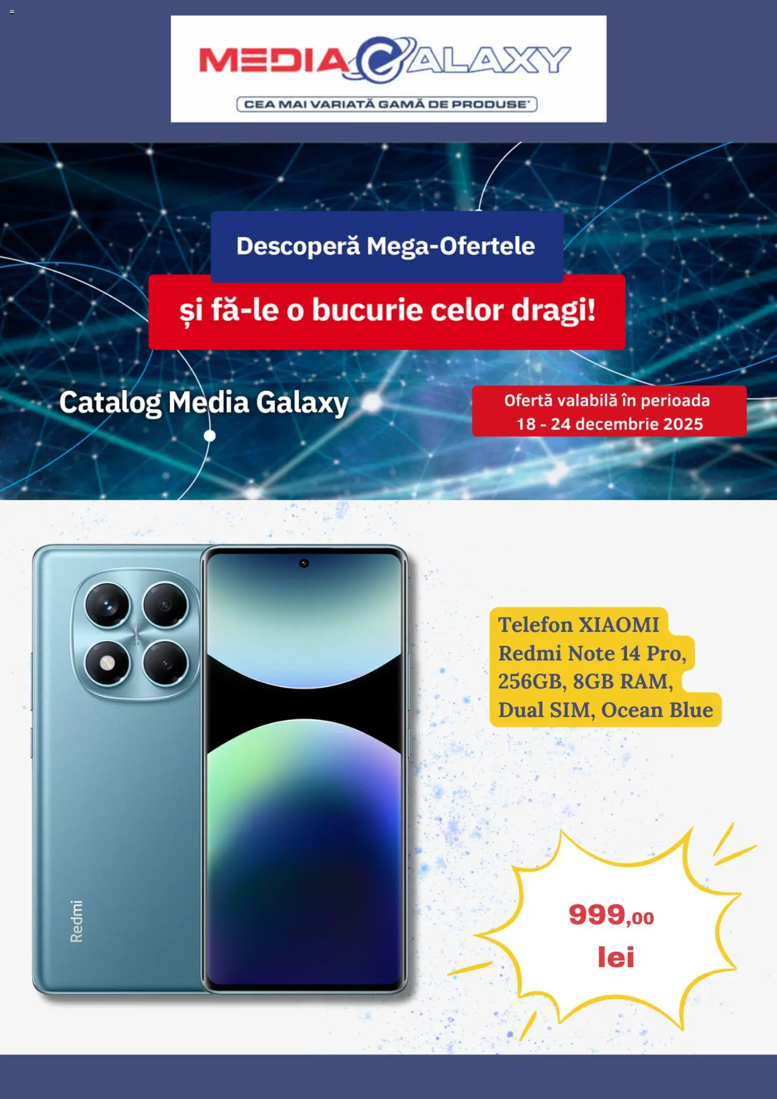Previzualizarea de cataloage: Media Galaxy Catalog nou valabil de la 18.12.2025 - Telefon