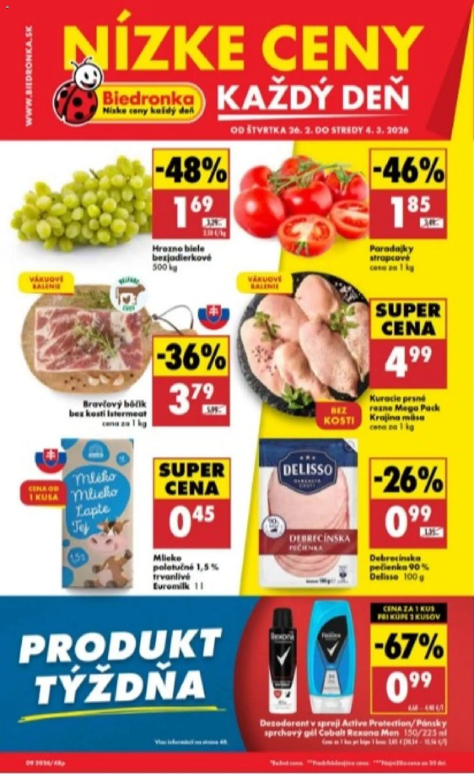 Náhľad Biedronka letáku platného od 26.02.2026 - Hrozno, Sprchový gél