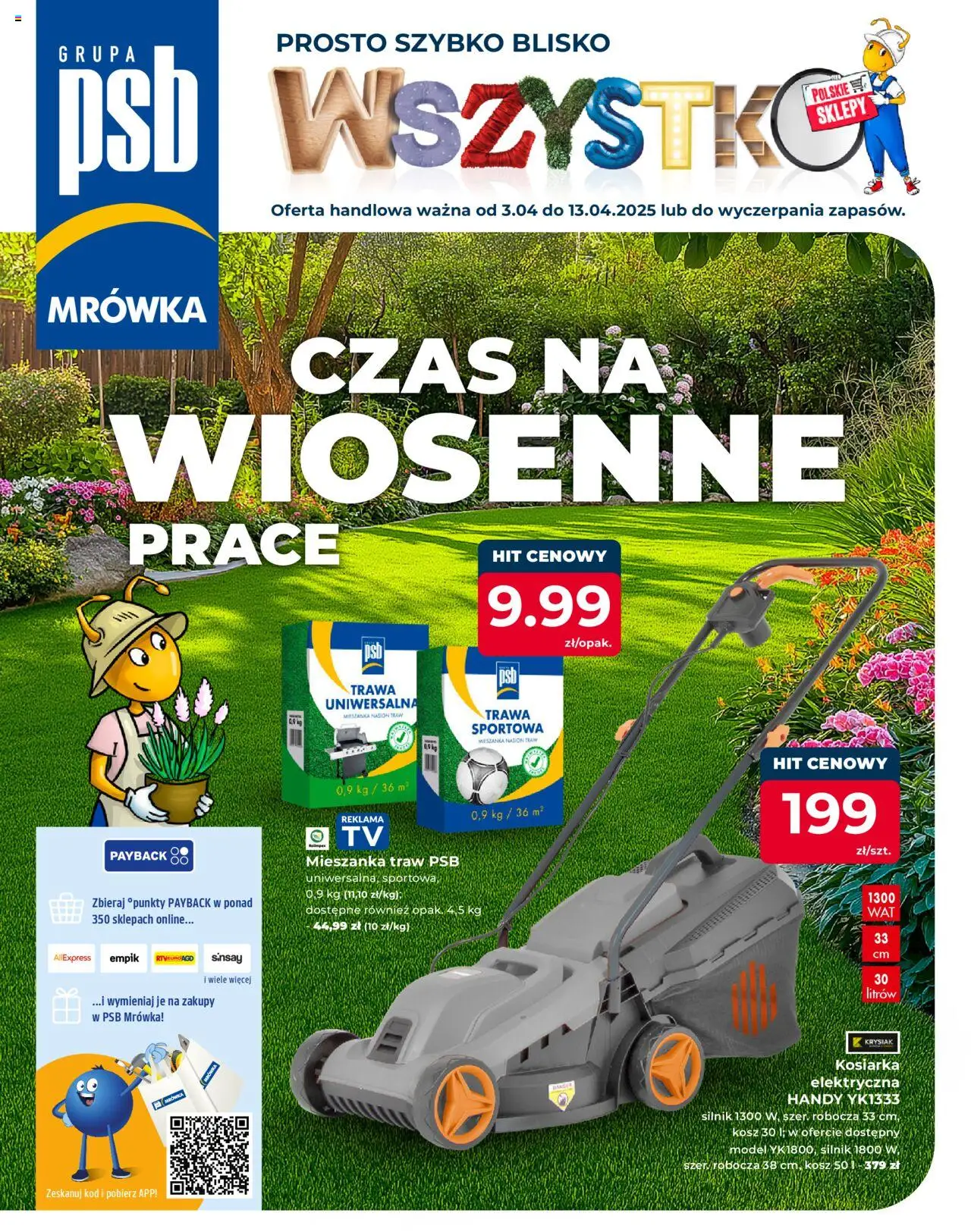Pogląd gazetki "Radomsko" ze sklepu Mrówka ważnej od 03.04.2025 - Kosz, Kosiarka