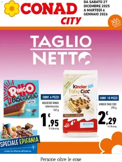 Anteprima dell'opuscolo Volantino City Lazio dal negozio Conad valido da 27/12/2025