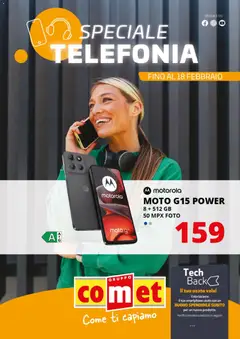 Anteprima dell'opuscolo Volantino Telefonia dal negozio Comet valido da 06/02/2026