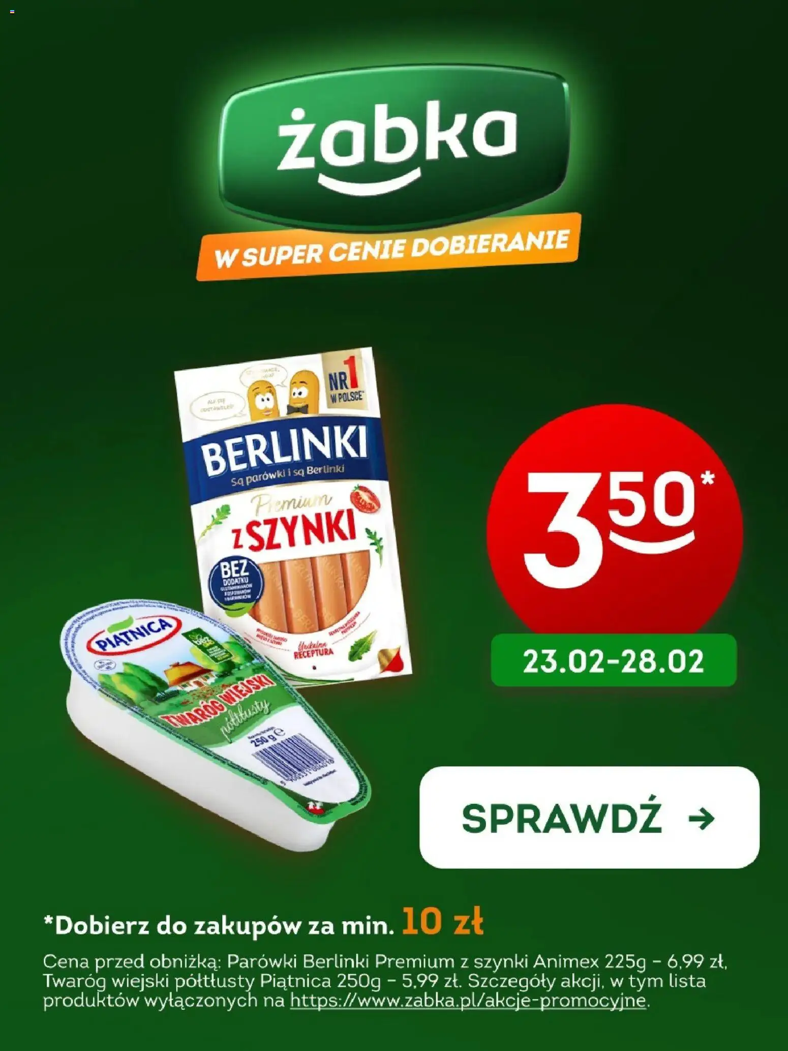 Pogląd gazetki "Żabka Berlinki i twaróg ważne do 28.02" ze sklepu Żabka ważnej od 23.02.2026