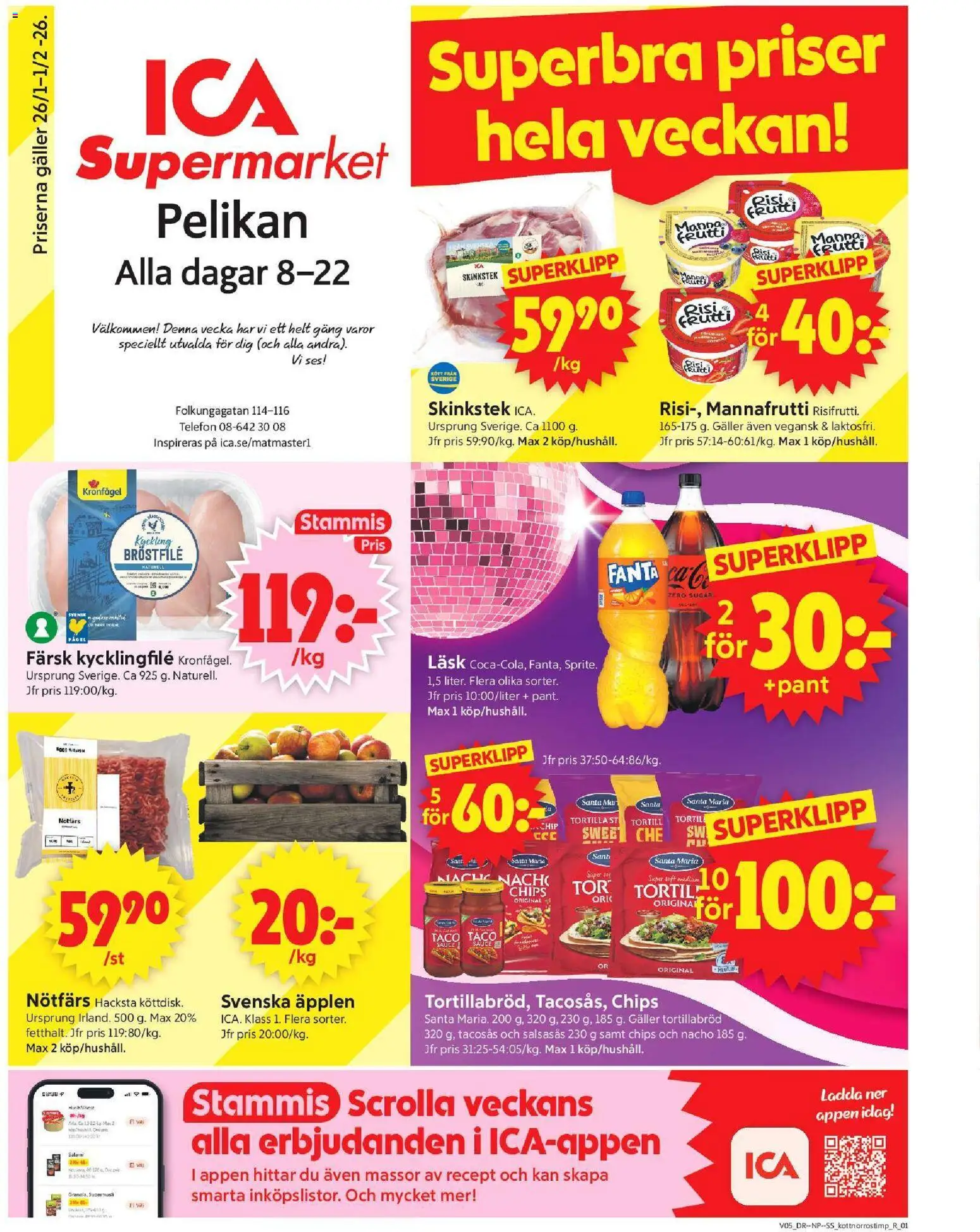 Förhandsgranska reklamblad Stockholm från butik ICA Supermarket gäller från 26/01/2026