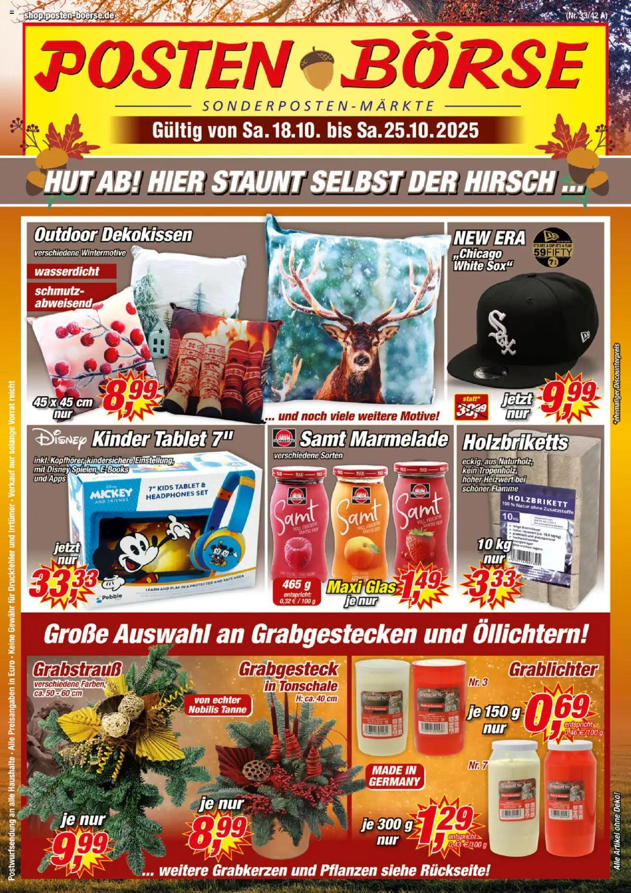 Posten Börse Prospekt (vom 18.10.2025 - 25.10.2025) - Tablet, Marmelade, Hut, Kinder tablet