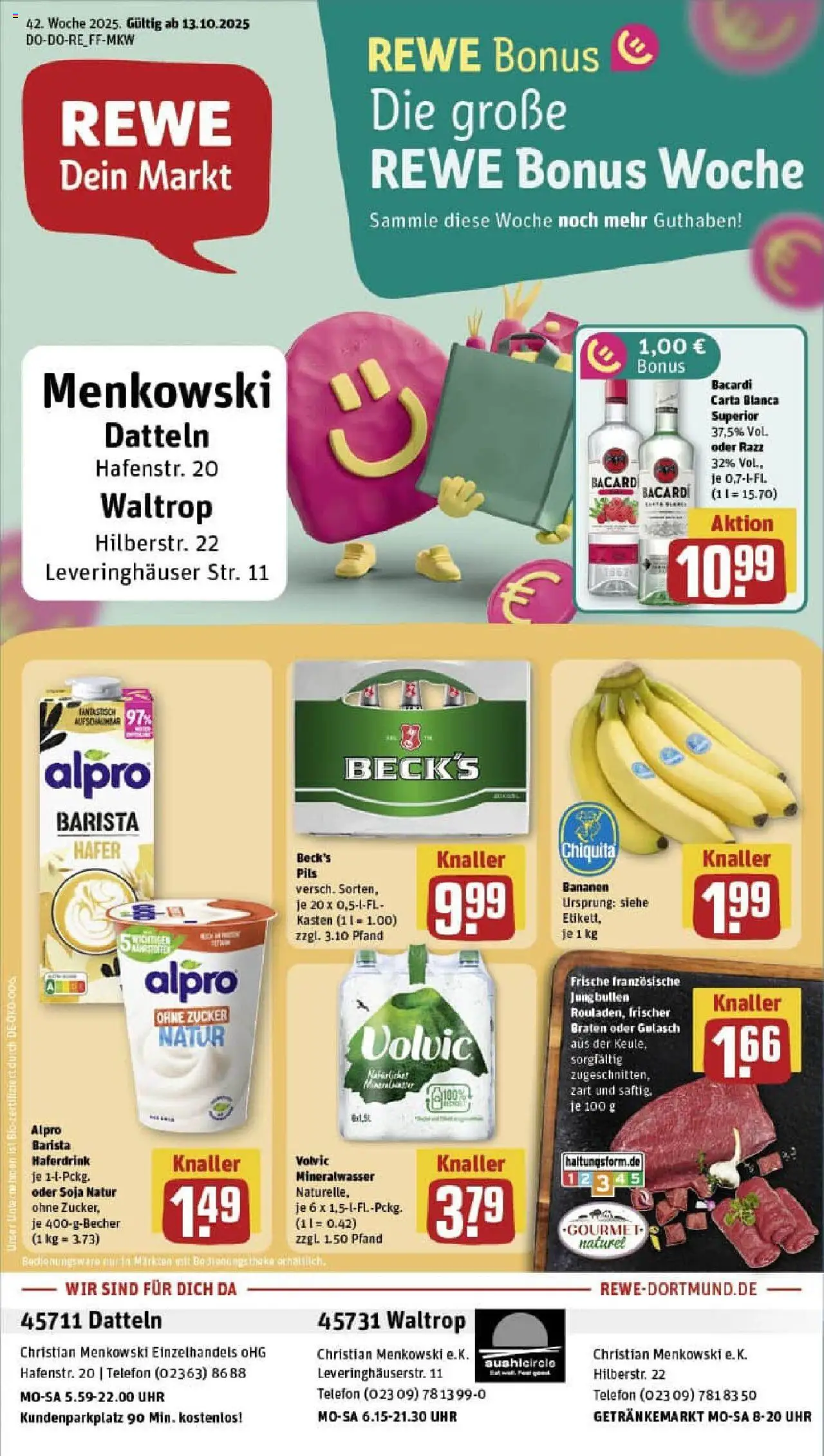 REWE Prospekt ab 13.10.2025 nächste Woche - Prospekt Datteln	