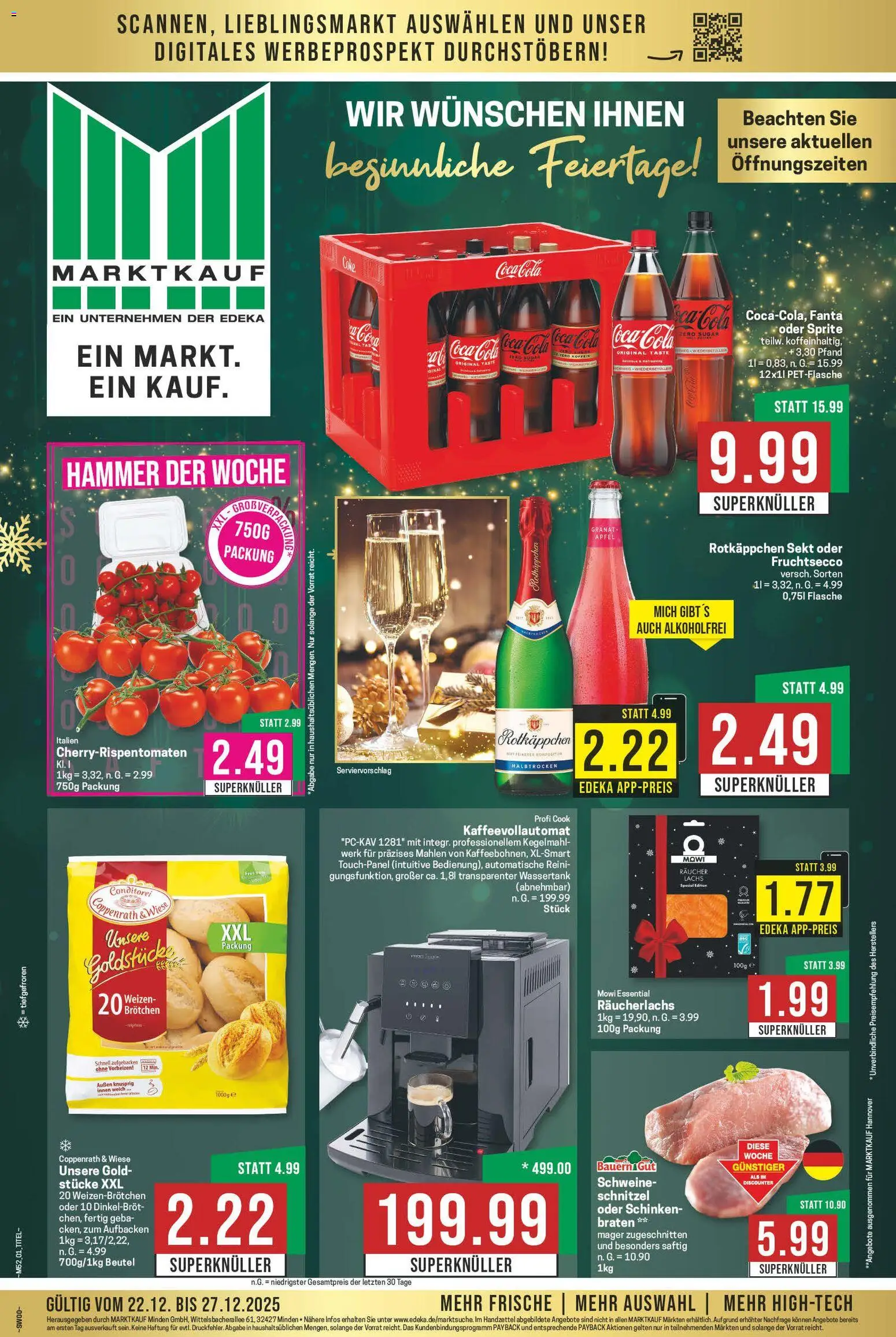 Vorschau von dem Prospekt des Geschäftes Marktkauf, gültig ab dem 22.12.2025
