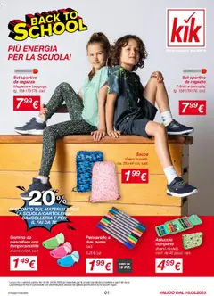 Anteprima dell'opuscolo Attuale volantino dal negozio KiK valido da 17/08/2025