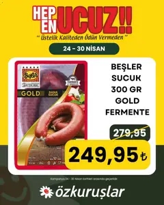 Özkuruşlar Özkuruşlar İndirim 24.04.2026 - Broşürünün önizlemesi