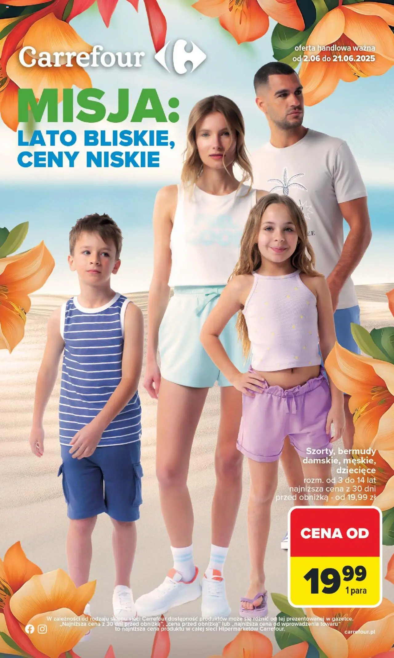 Carrefour Lato bliskie, ceny niskie od 02.06.2025 - Nowa Gazetka - Numer strony 1 - Szorty
