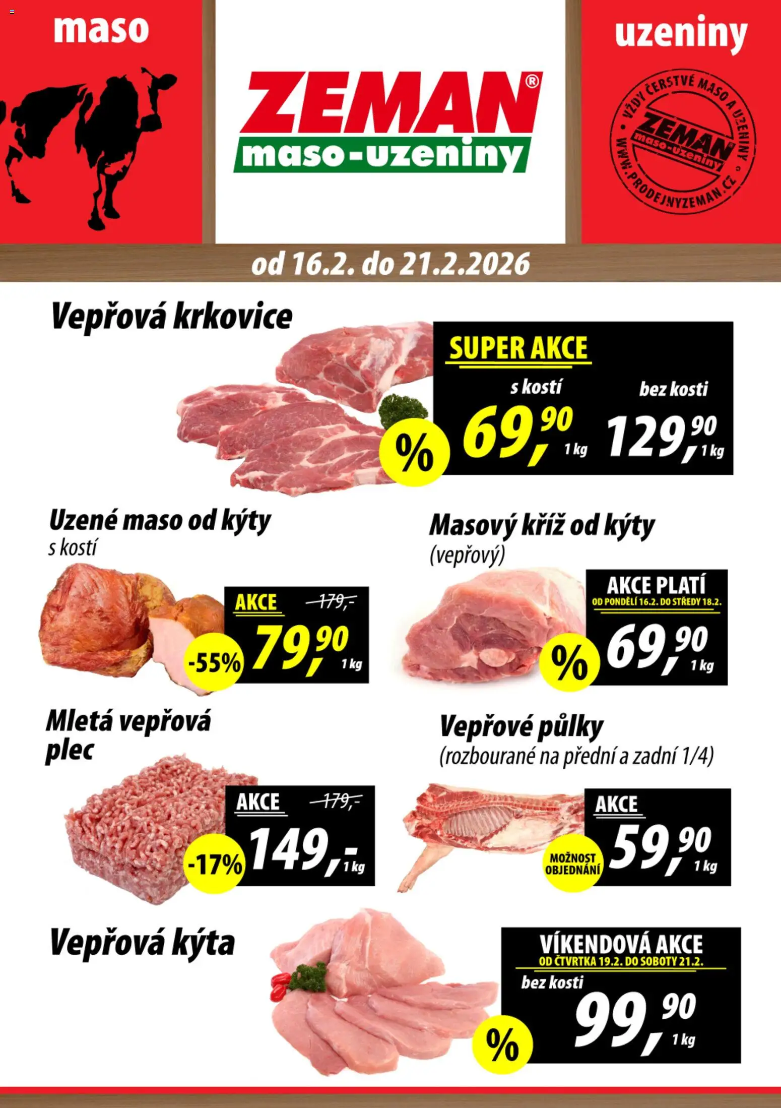 Náhled nabídky: Prodejny Zeman Leták platný od 16.02.2026