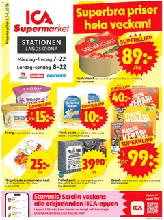 Förhandsgranska reklamblad Landskrona från butik ICA Supermarket gäller från 05/01/2026