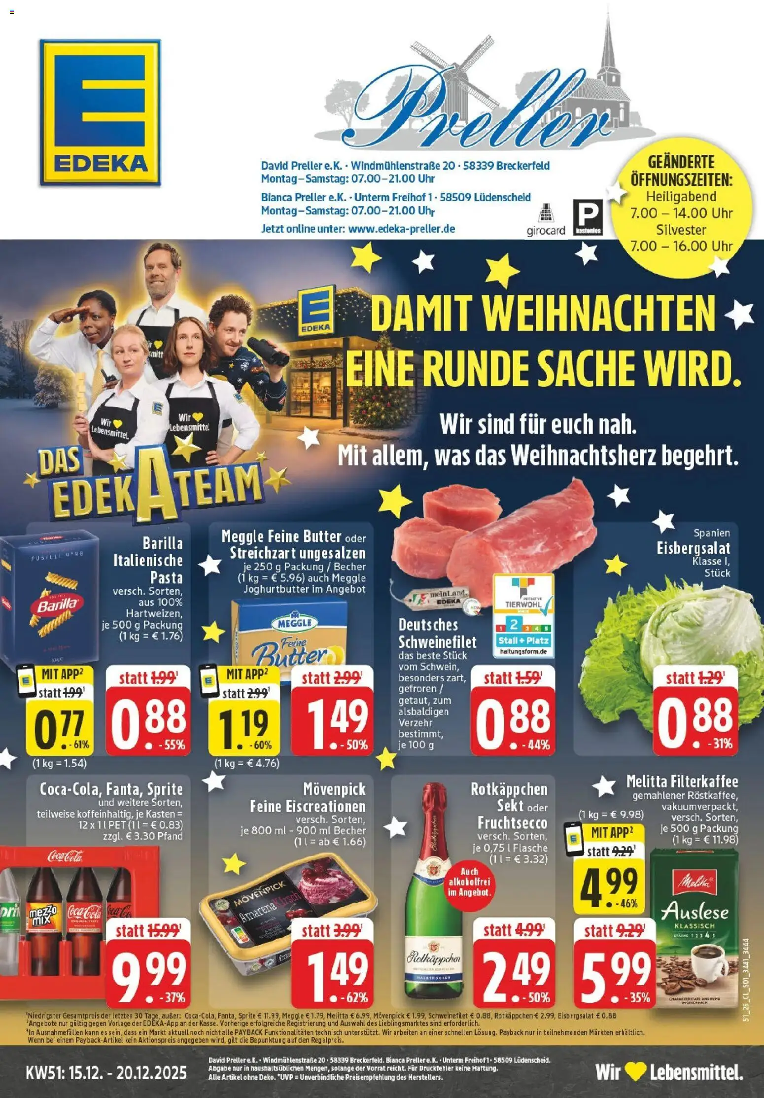 Vorschau von dem Prospekt des Geschäftes Edeka, gültig ab dem 15.12.2025