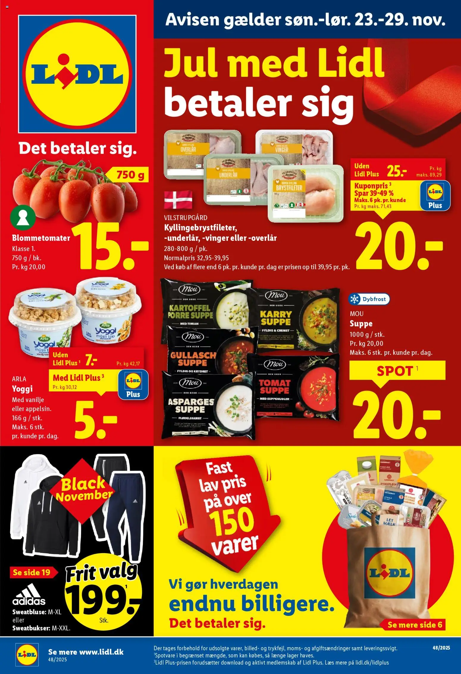 Eksempel på tilbudsavis Black Friday fra butik Lidl gyldig fra 23/11/2025
