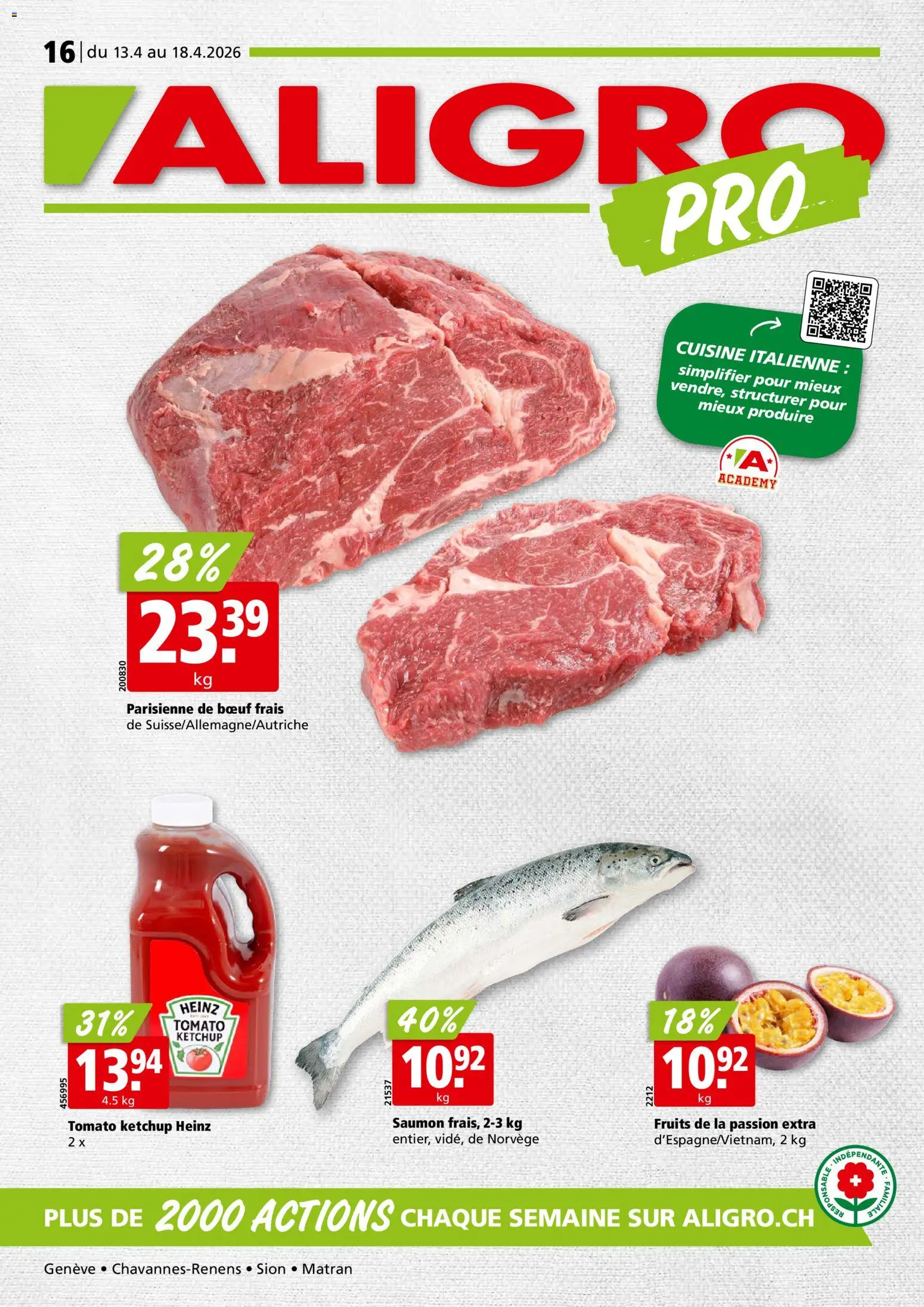 Vorschau des Merkblatts Aligro aktionen vom Shop Aligro gültig von 13.04.2026 bis 18.04.2026