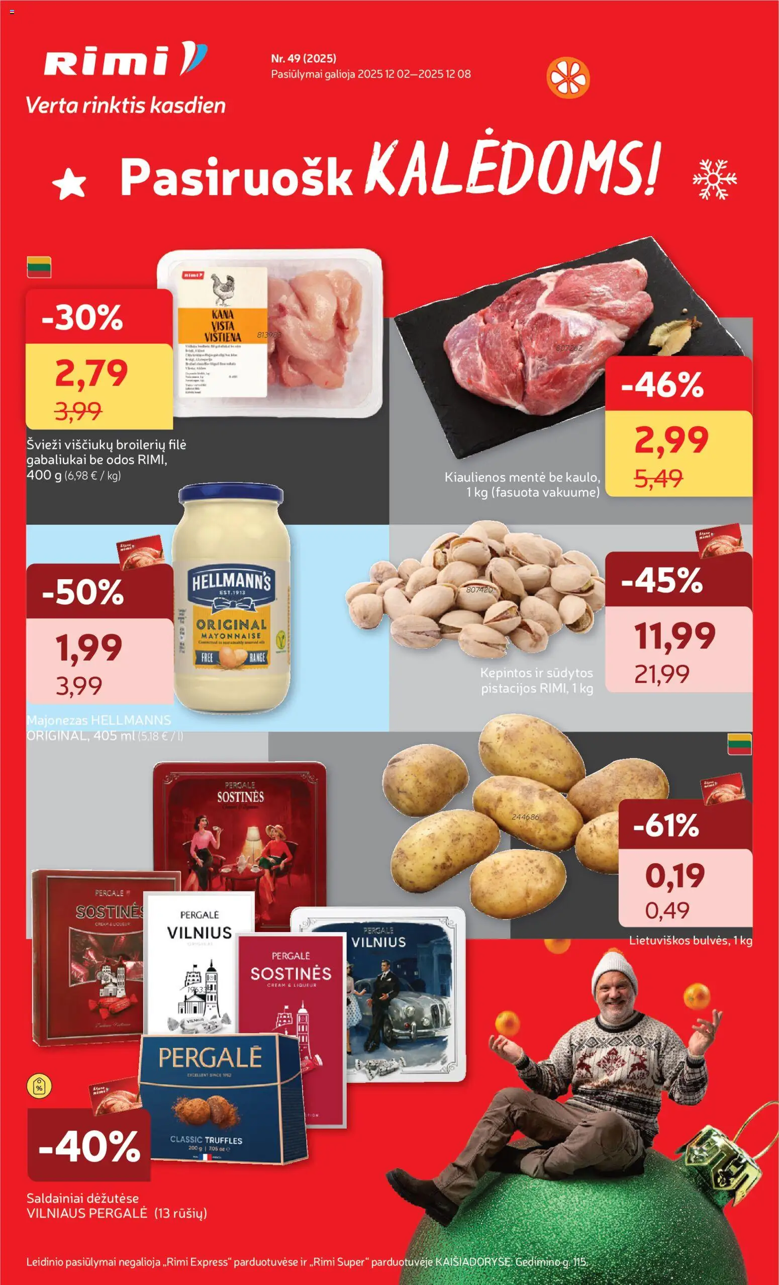 Rimi parduotuvės leidinio Leidinys galiojančio nuo 2025.12.02 peržiūra