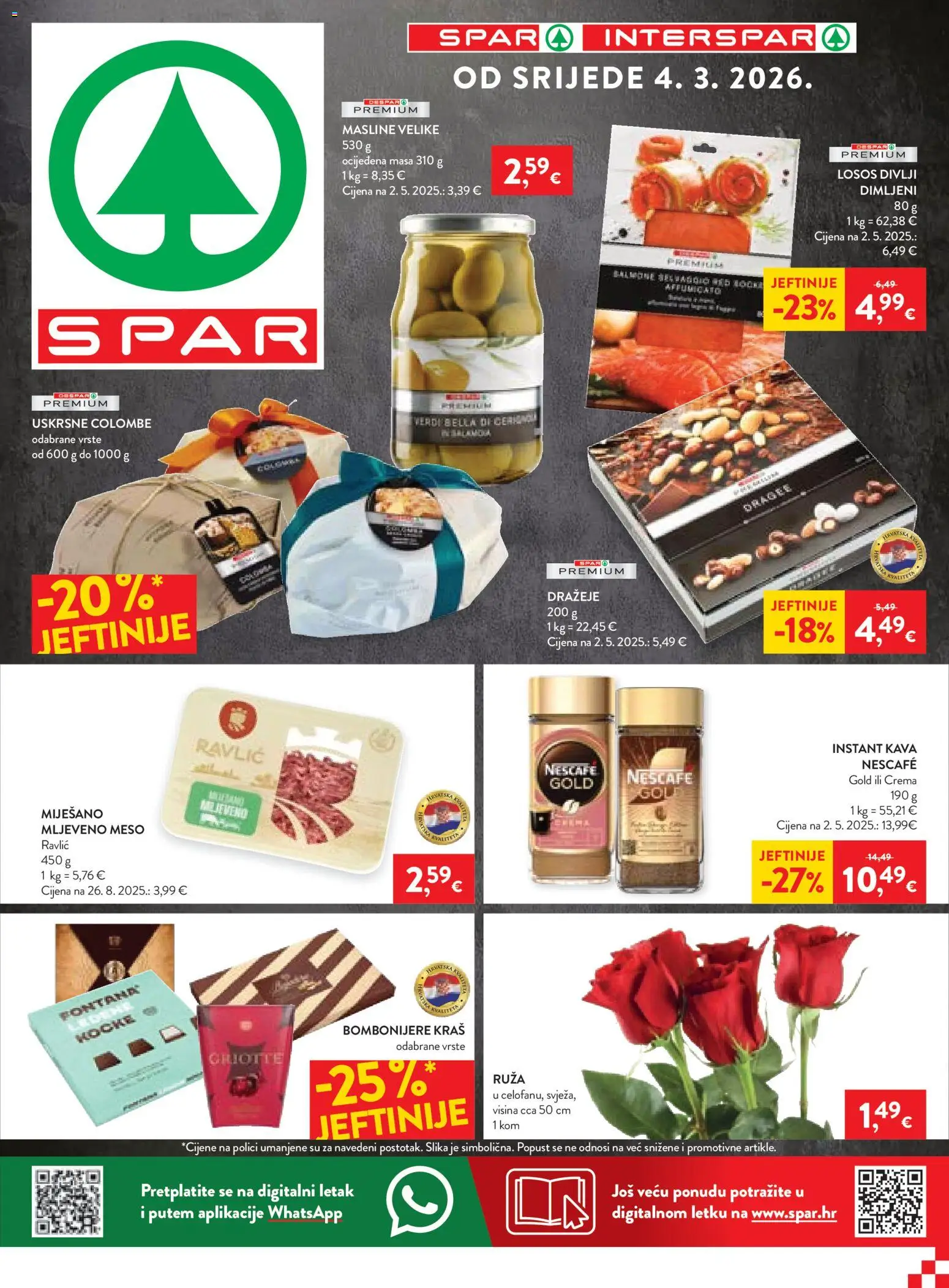 Pregled letka Spar Katalog trgovine Spar vrijedi od 04.03.2026
