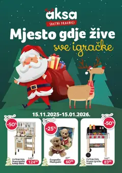 Pregled letka Mjesto gdje žive sve igračke trgovine AKSA vrijedi od 2025.11.15