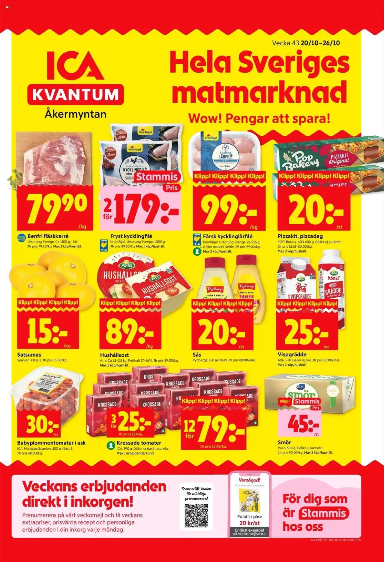 Hässelby är giltig 20/10 2025 > Veckans Erbjudanden gäller från 20/10/2025 till 26/10/2025 sidnummer 1