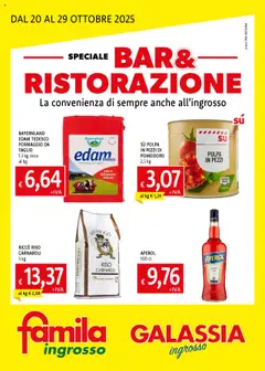 Anteprima dell'opuscolo Volantino Bar & Ristorazione dal negozio Famila valido da 20/10/2025